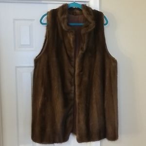 Women's mink fur vest